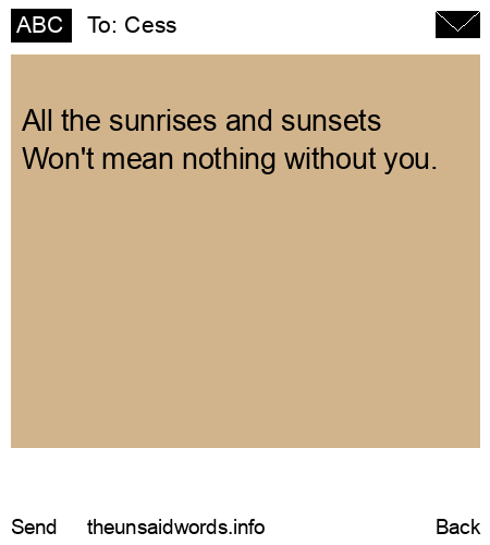 unsent message to Cess