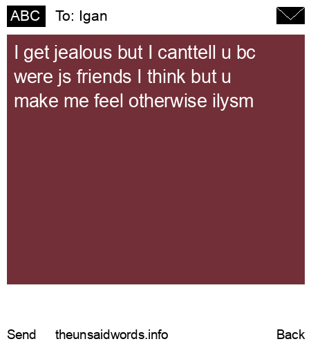 unsent message to Igan 
