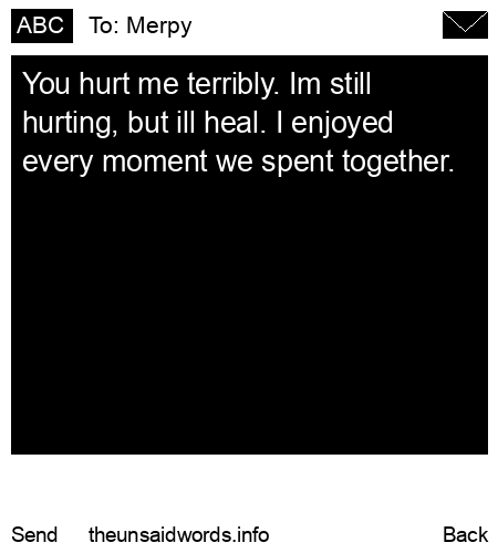 unsent message to Merpy