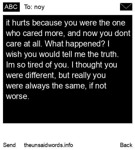 unsent message to noy