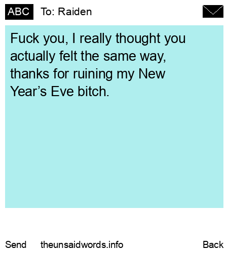 unsent message to Raiden