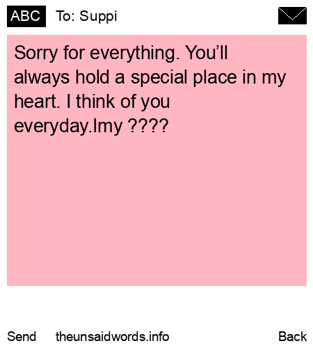 unsent message to Suppi 