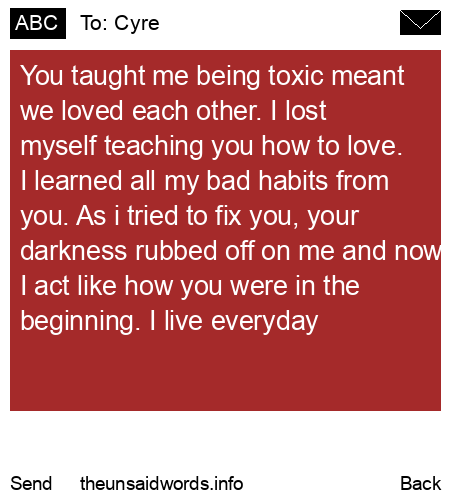 unsent message to Cyre