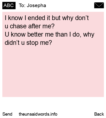 unsent message to Josepha 