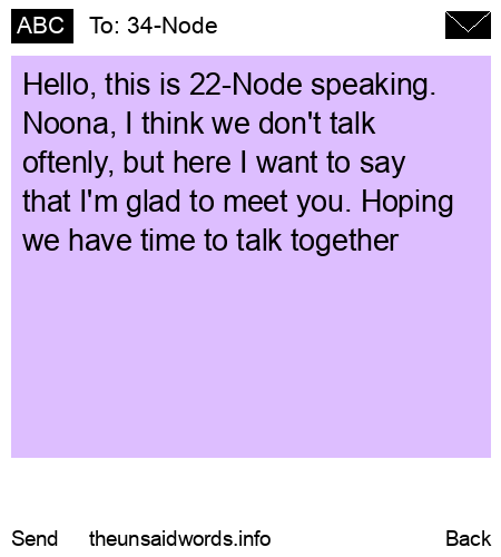 unsent message to 34-Node