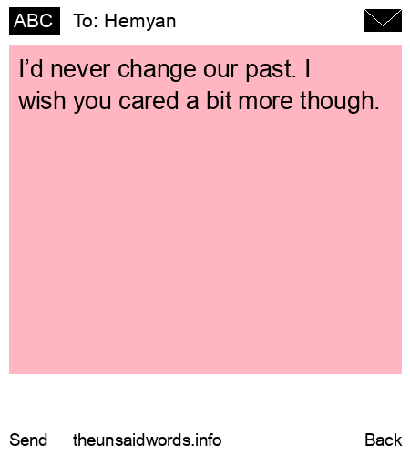 unsent message to Hemyan