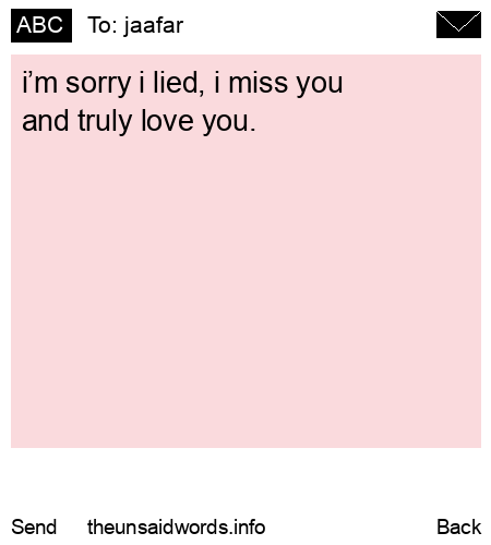 unsent message to jaafar