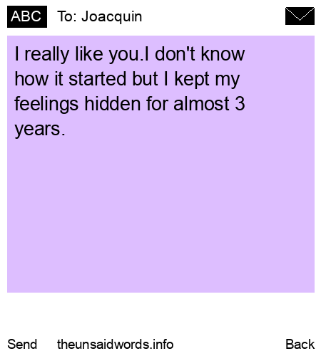 unsent message to Joacquin 