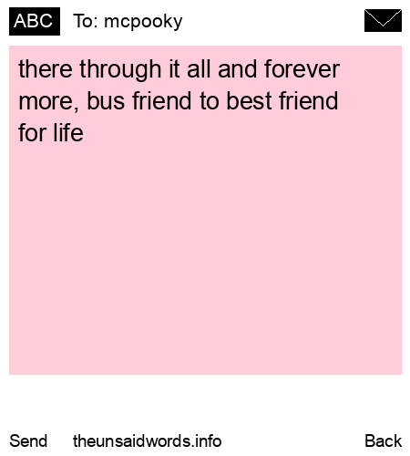 unsent message to mcpooky