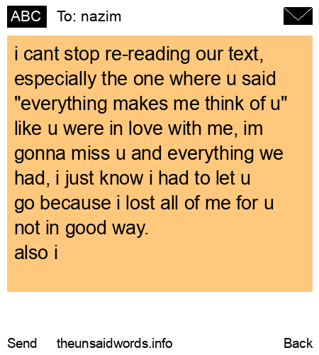 unsent message to nazim