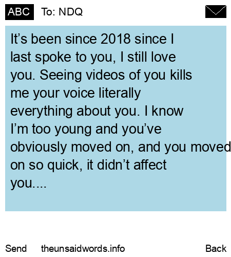 unsent message to NDQ