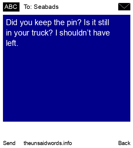 unsent message to Seabads