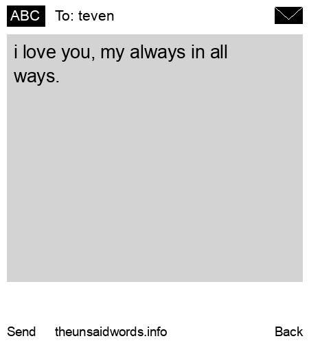 unsent message to teven