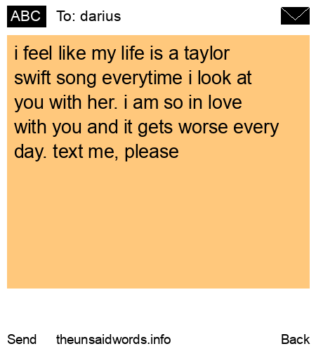 unsent message to darius