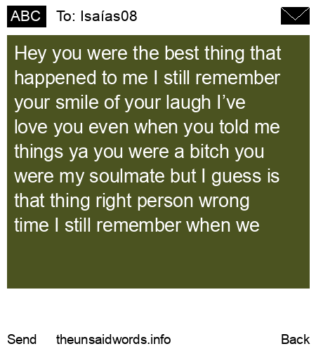 unsent message to Isaías08