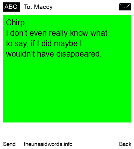 unsent message to Maccy