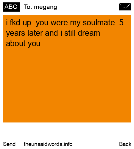 unsent message to megang 