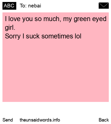 unsent message to nebai