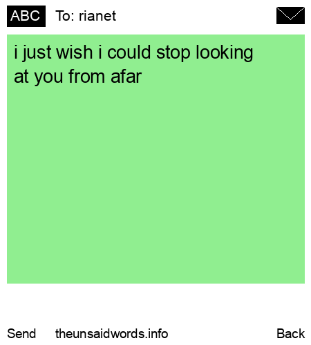 unsent message to rianet