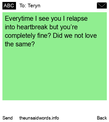 unsent message to Teryn 