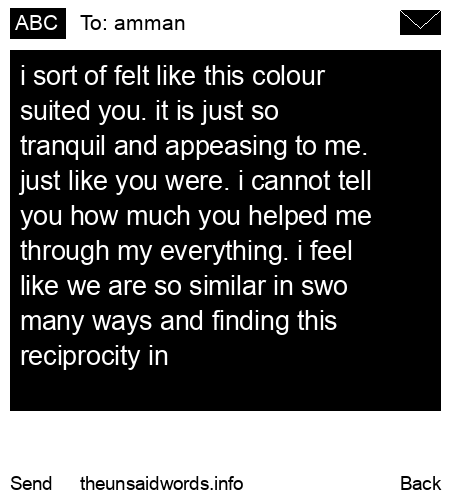 unsent message to amman