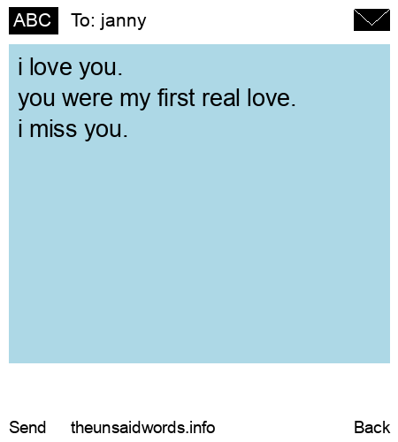 unsent message to janny