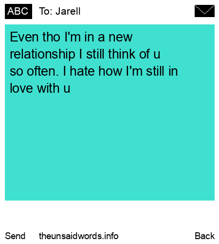 unsent message to Jarell