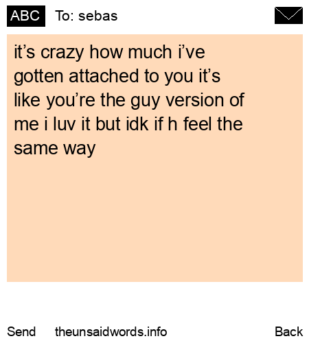 unsent message to sebas