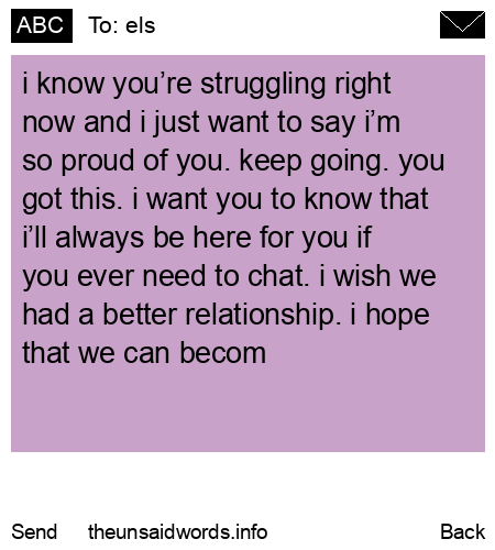 unsent message to els