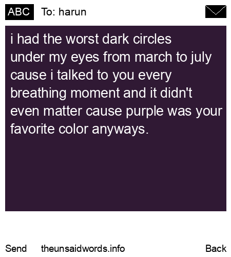 unsent message to harun