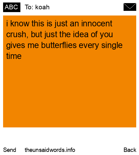 unsent message to koah