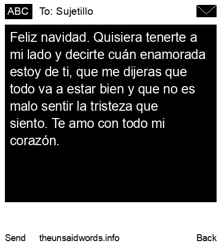 unsent message to Sujetillo