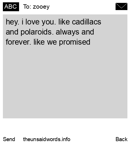 unsent message to zooey