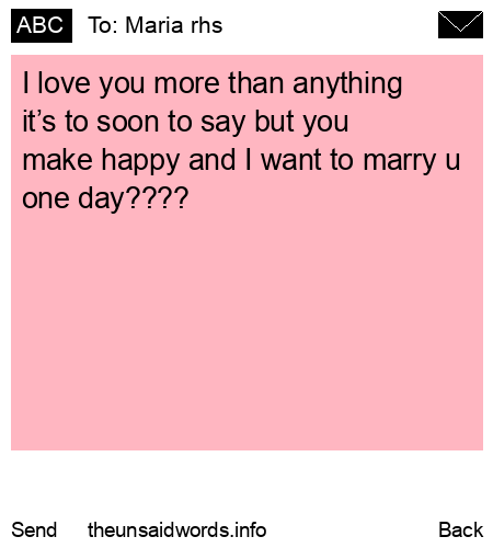 unsent message to Maria rhs