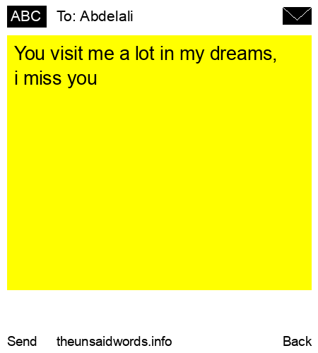 unsent message to Abdelali