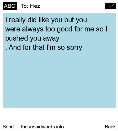unsent message to Hez