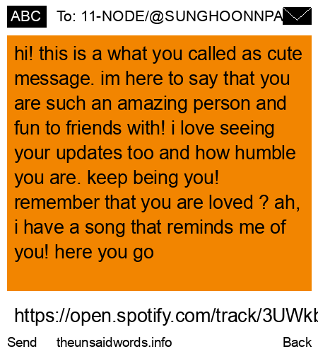 unsent message to 11-NODE/@SUNGHOONNPARK
