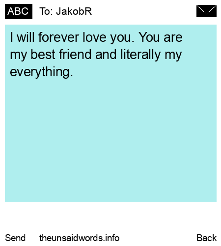 unsent message to JakobR