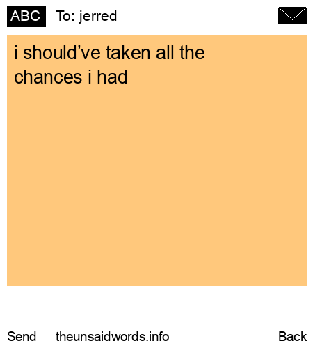 unsent message to jerred