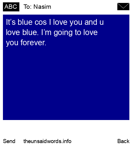 unsent message to Nasim