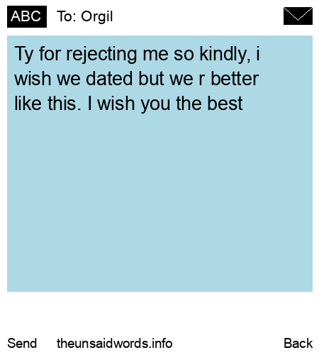 unsent message to Orgil