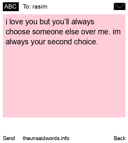 unsent message to rasim