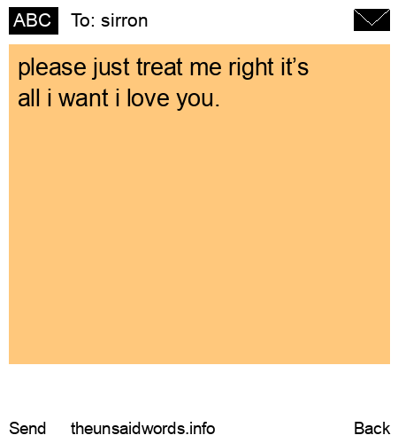 unsent message to sirron