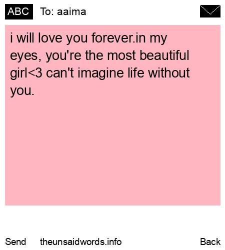 unsent message to aaima