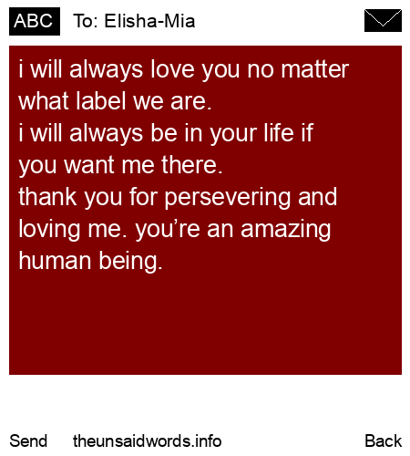 unsent message to Elisha-Mia