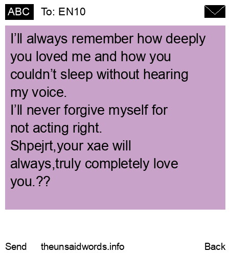 unsent message to EN10