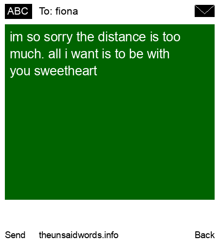 unsent message to fiona