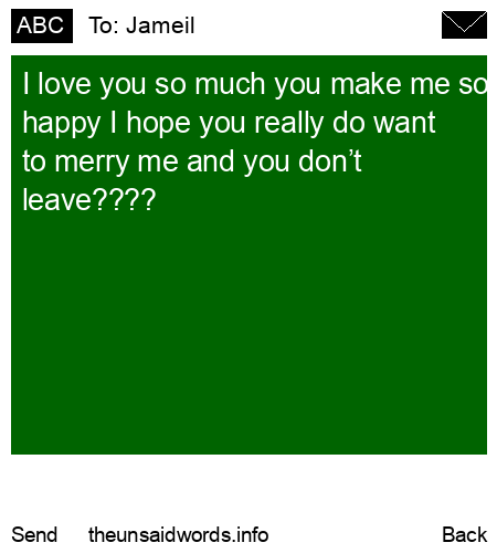 unsent message to Jameil 