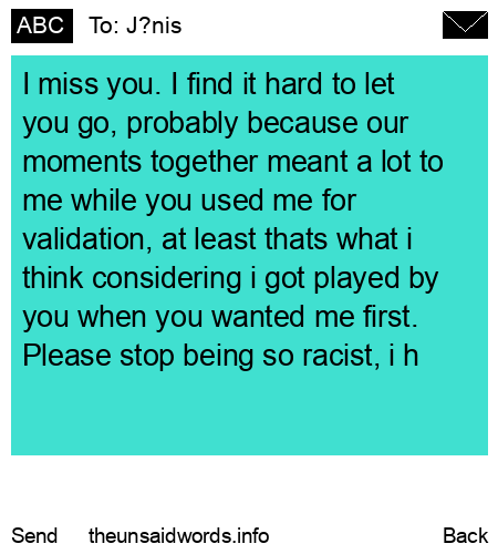 unsent message to J?nis