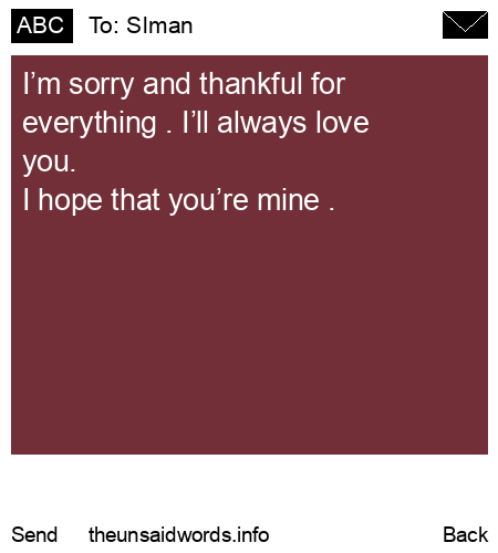 unsent message to Slman